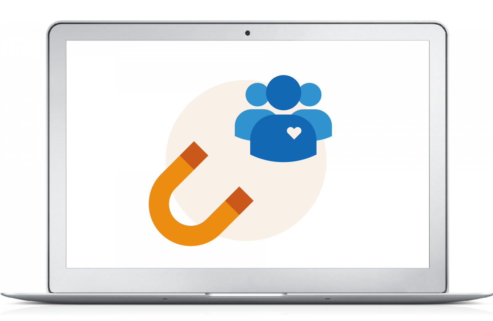 Magnet attracting customer